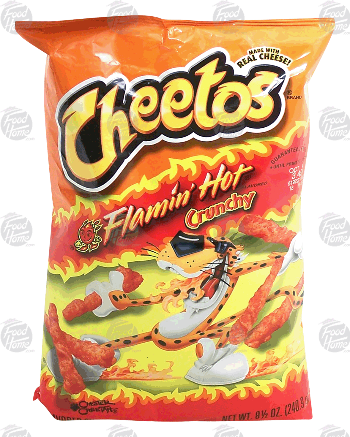 Cheetos Flamin' Hot crunchy cheese flavored snacks Full-Size Picture